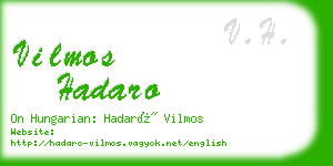 vilmos hadaro business card